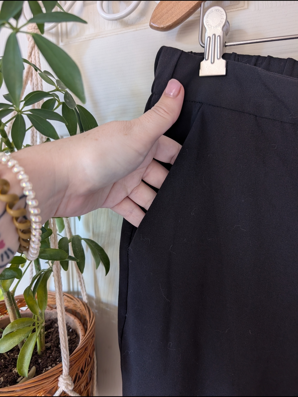 Time and Tru Black Pants Size L 12/14 - Picture 2 of 6